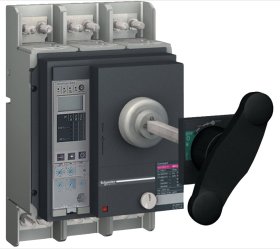 Disjoncteur ComPacT NS1250N 4P 50KA 1250A MicroLogic 2.0 manuel commande rotative prolongée RAC AV/AV